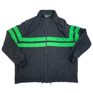 Armor Lux Jacket Men's Size XXL Black Green Full‎ Zip Running Activewear Vest